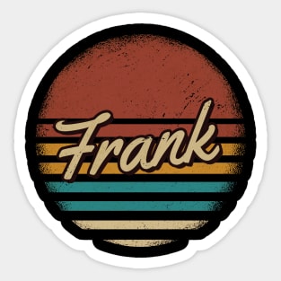 Frank Vintage Text Sticker